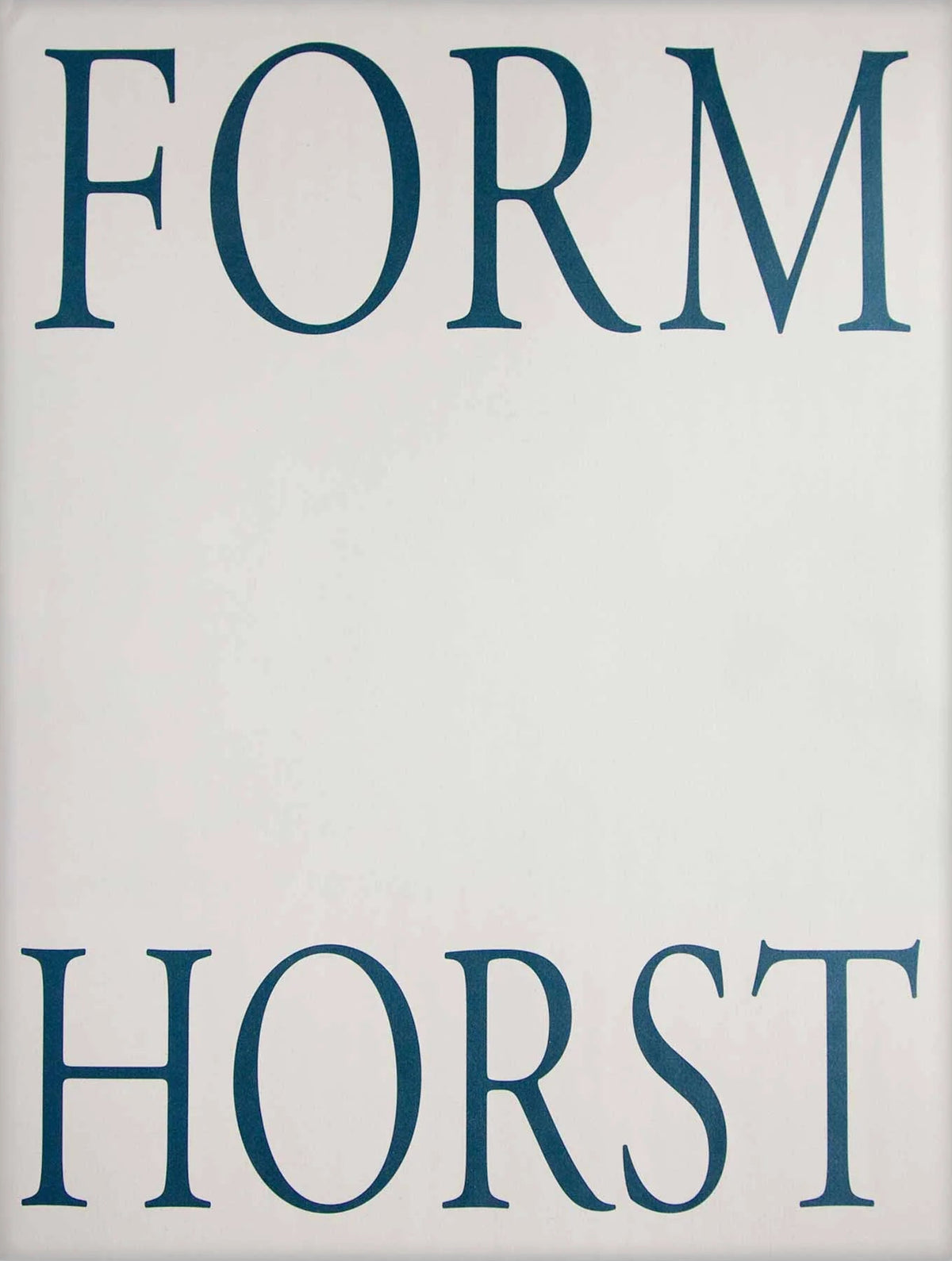 Form - First edition