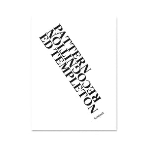 PATTERN RECOGNITION - signed copy