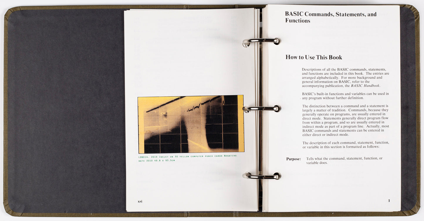 Computer Punch Card selected Artworks Catalogue 01 [Signed]