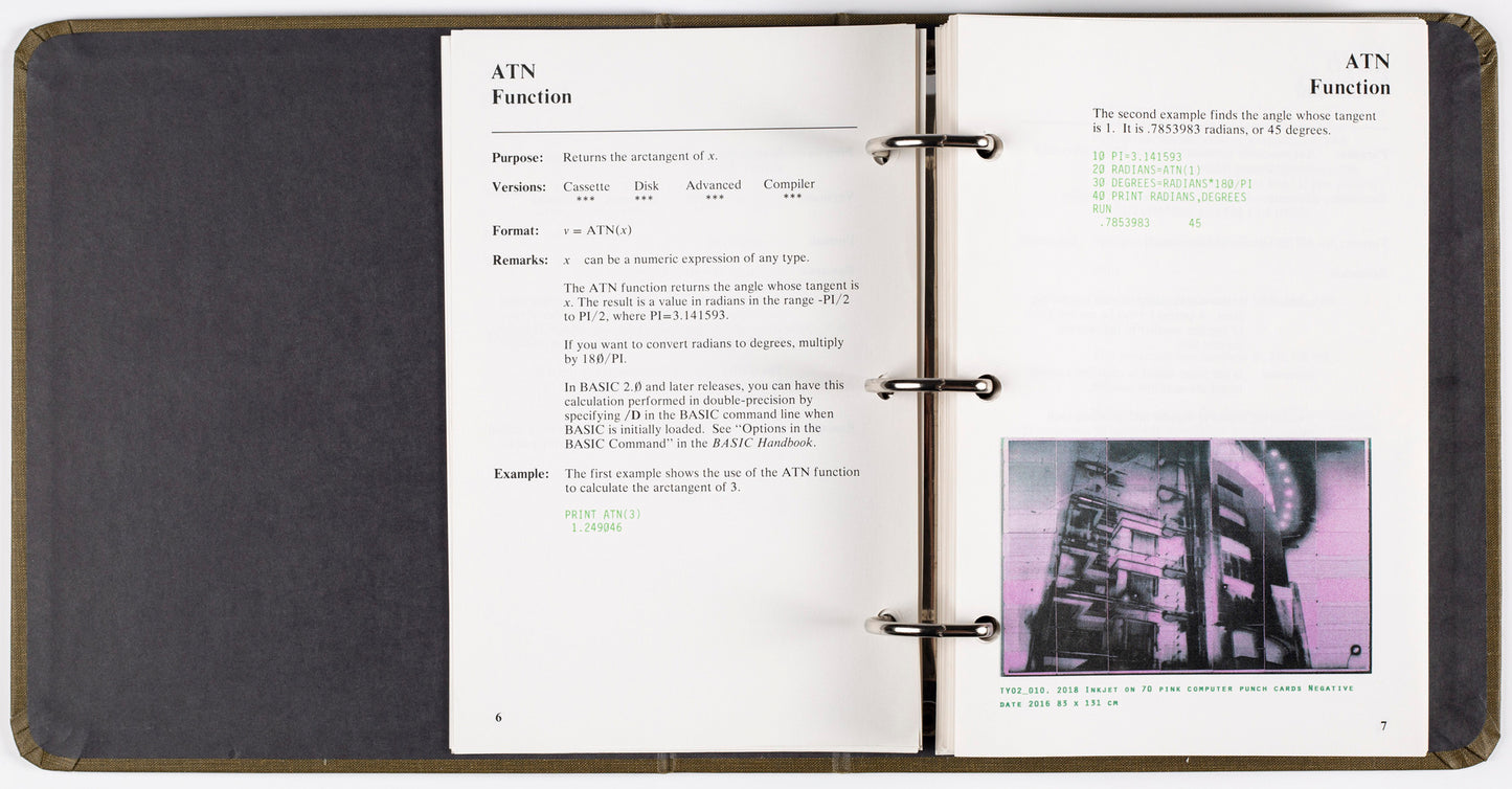 Computer Punch Card selected Artworks Catalogue 01 [Signed]