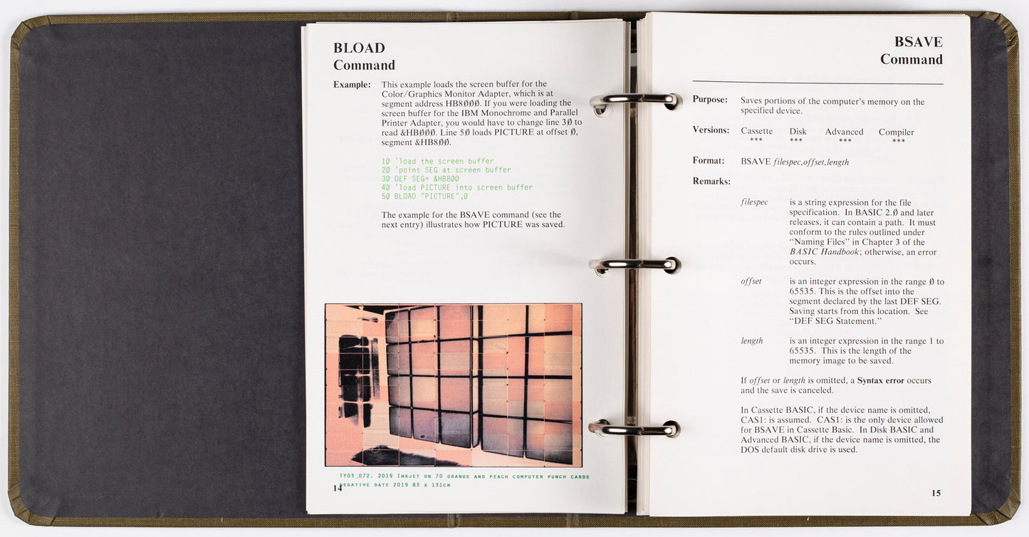 Computer Punch Card selected Artworks Catalogue 01 [Signed]
