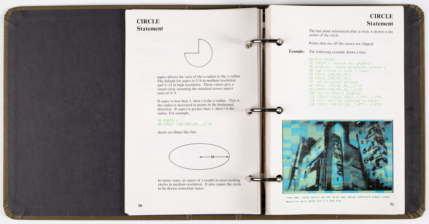 Computer Punch Card selected Artworks Catalogue 01 [Signed]