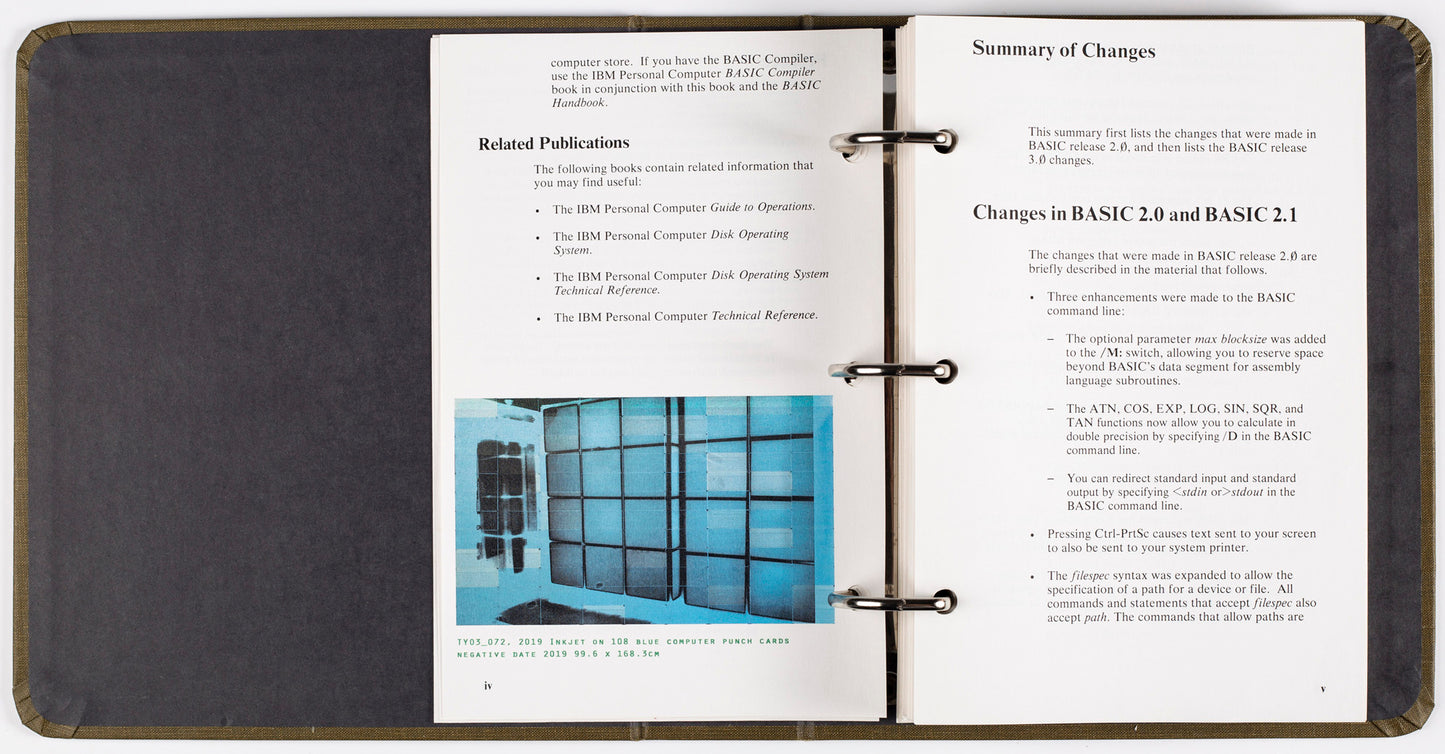 Computer Punch Card selected Artworks Catalogue 01 [Signed]
