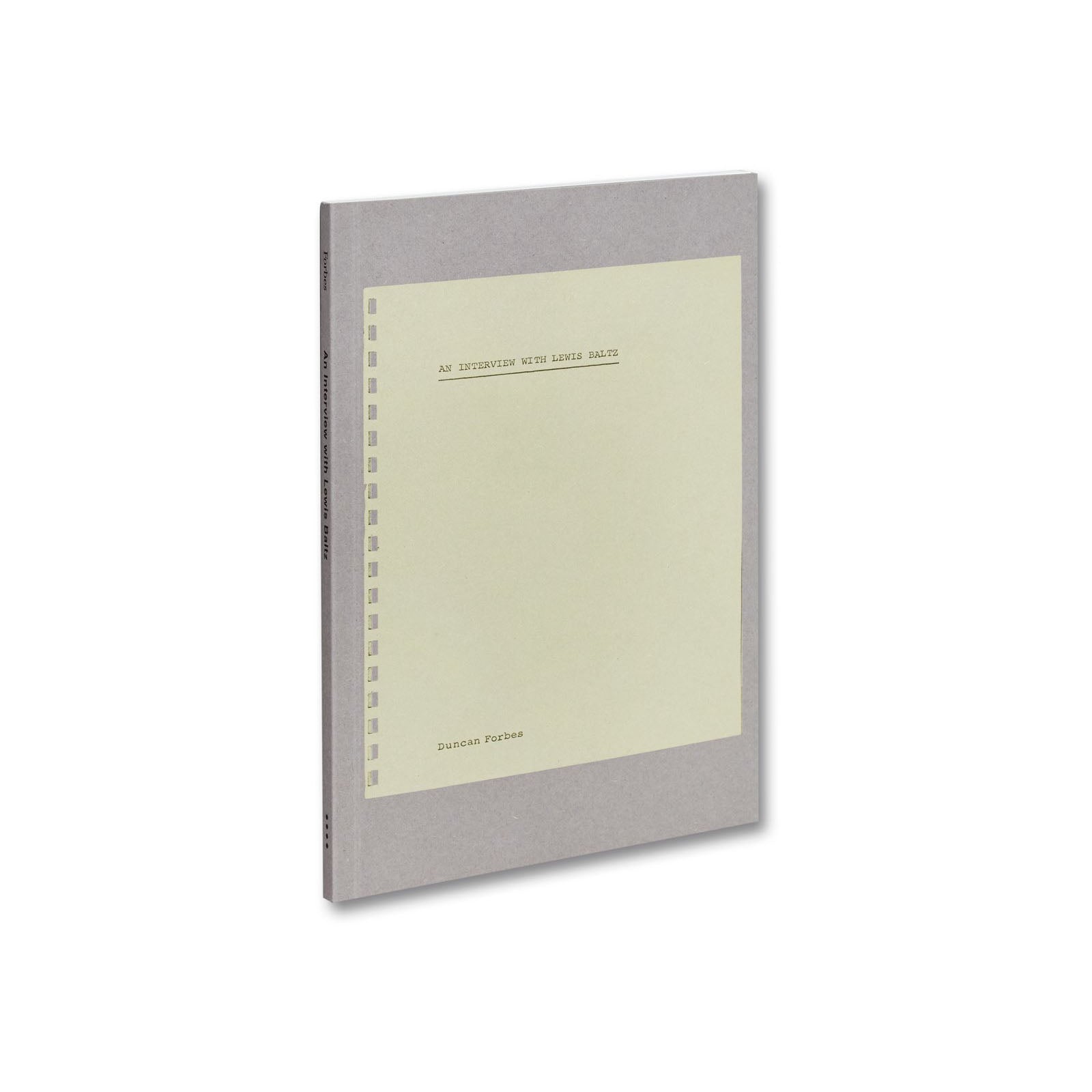 An Interview with Lewis Baltz