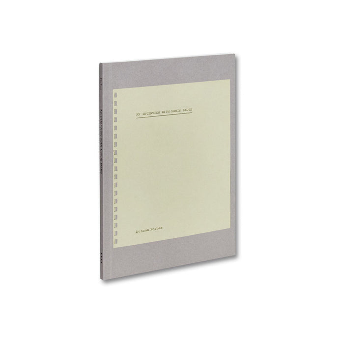 An Interview with Lewis Baltz